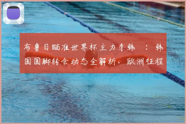 布鲁日瞄准世界杯主力李韩汎:韩国国脚转会动态全解析,欧洲征程前景几何